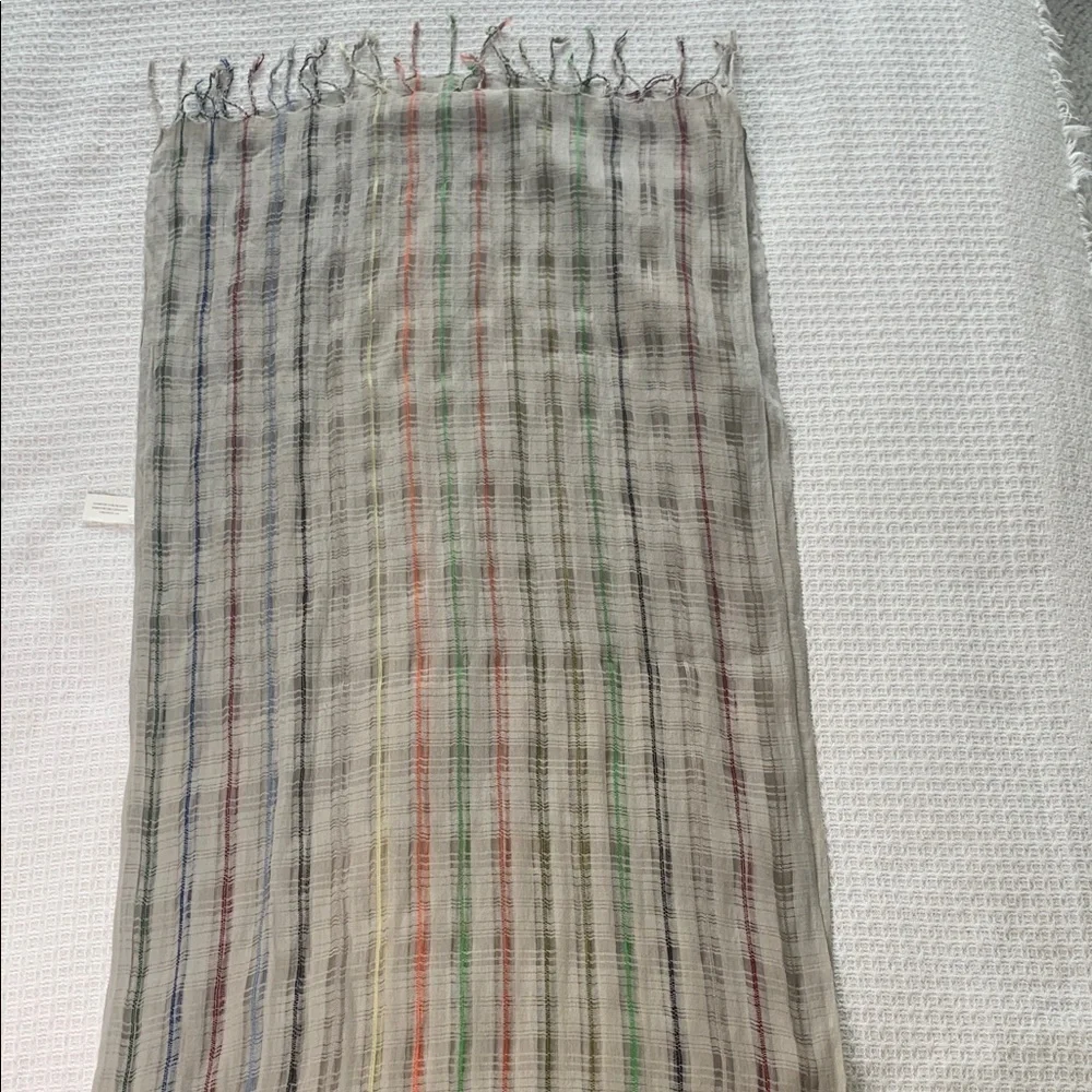 Pier one imports cotton blend striped scarf